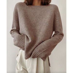 Jenni Kayne Everyday Lightweight Cashmere Blend Pull-Over Sweater Women's Small